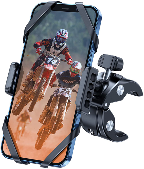 Изображение Universalus 360° pasukamas telefono laikiklis ant dviracio                                                                                            