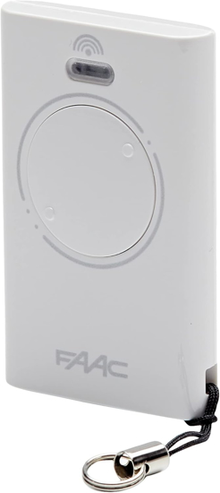 Faac 787007 XT2 433 SLH 2 kanalu siustuvas nuotolinio valdymo vartu automatika, 433 MHz, balta 